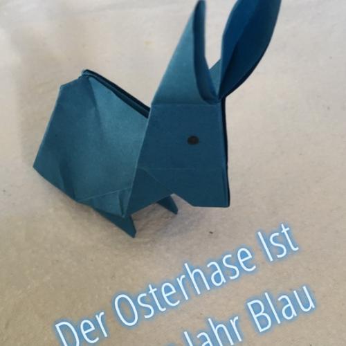 Osterhase aus Papier gefaltet 4