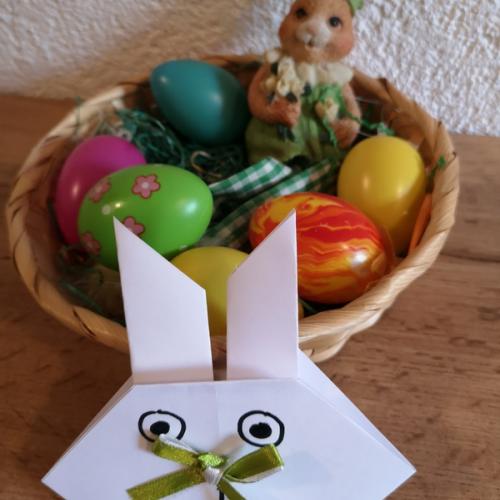 Osterhase aus Papier gefaltet 5