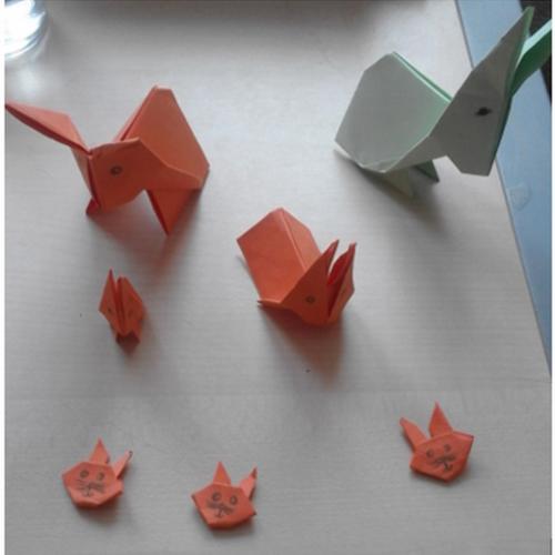 Osterhasen aus Papier gefaltet 6